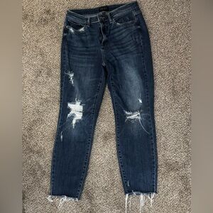 NEVER WORN Judy Blue Medium Wash Distressed Skinny Jeans